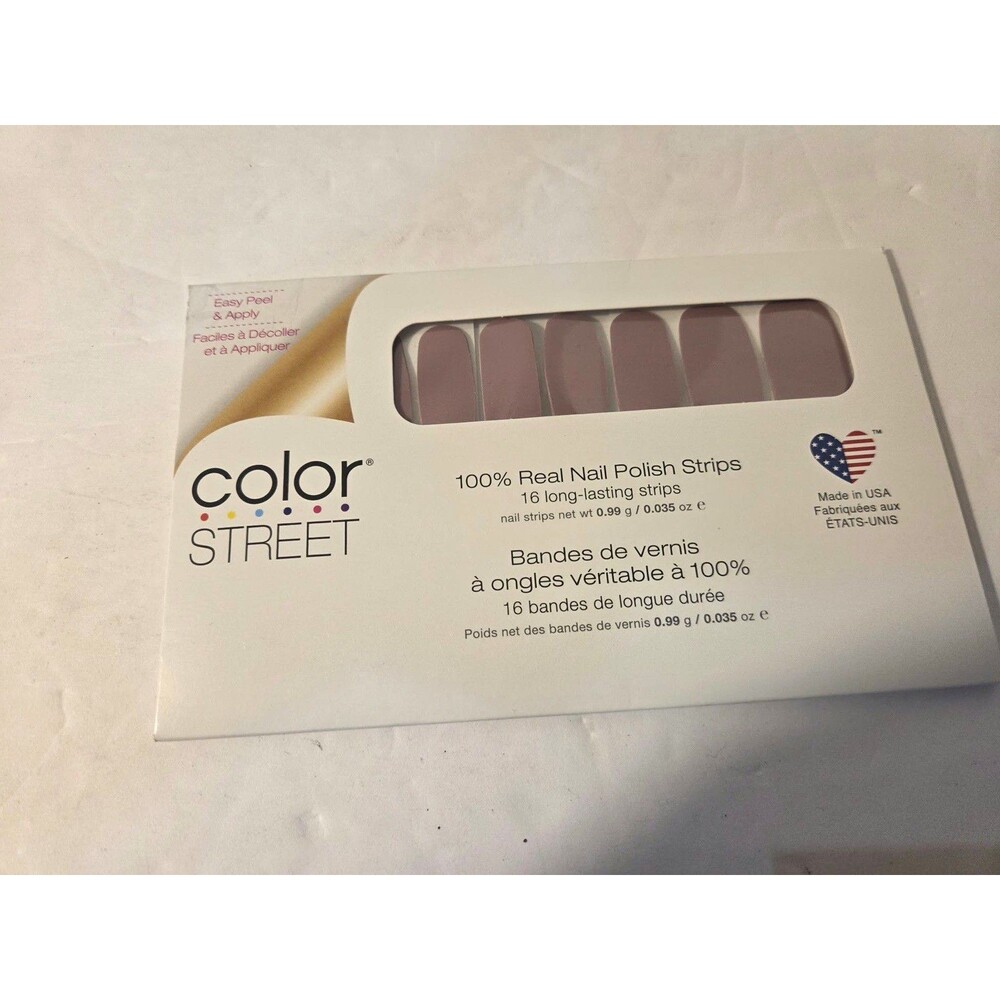 Color Street Press-On Nail Polish Strips Manchester Mauve Solid FMC193-A03563